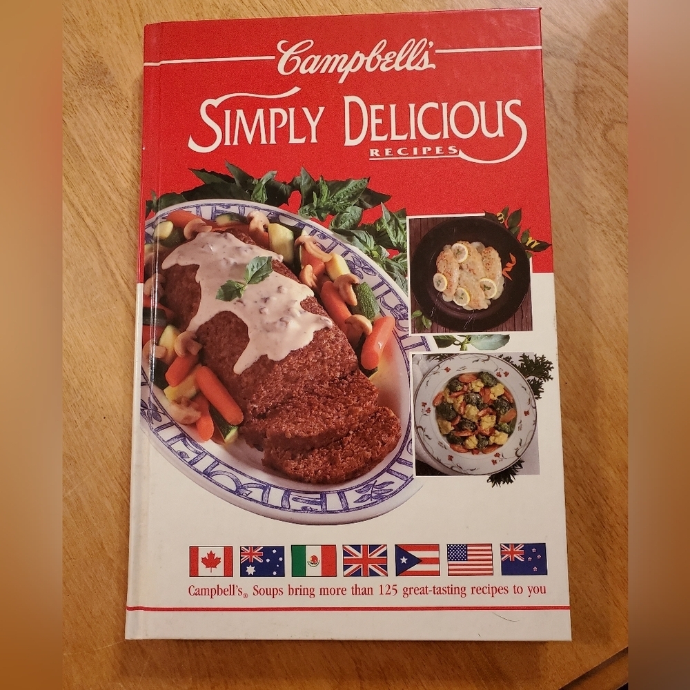 Vintage CAMPBELL'S SOUP Simply Delicious RECIPES COOKBOOK  Hardcover - 1992